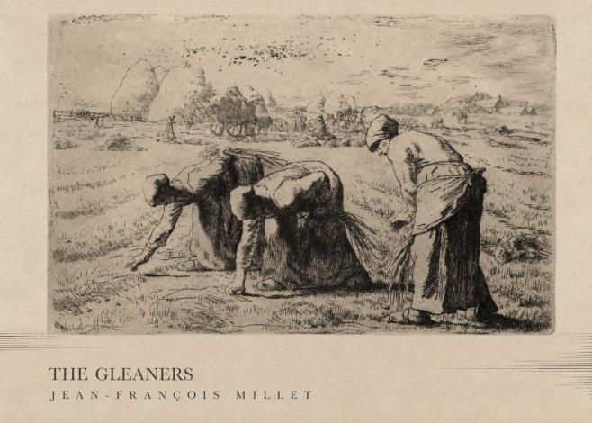 Jean-François Millet The Gleaners No3 - Poszter