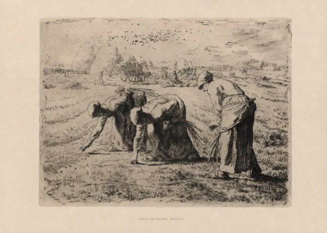 Jean-François Millet The Gleaners No5 - Poszter