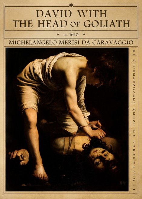 Michelangelo Merisi da Caravaggio David with the Head of Goliath I No5 - Poszter