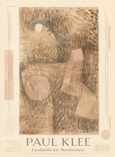 Paul Klee Fundstelle Bei Mondschein No1 - Poszter