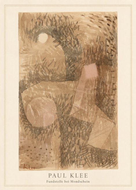 Paul Klee Fundstelle Bei Mondschein No3 - Poszter
