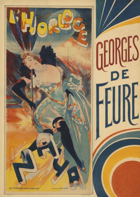 Georges de Feure L'horloge I No4 - Poszter