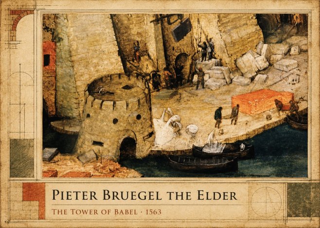 Pieter Bruegel The Tower of Babel II No2 - Poszter