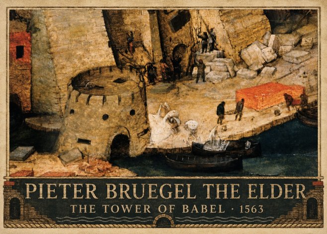 Pieter Bruegel The Tower of Babel II No3 - Poszter