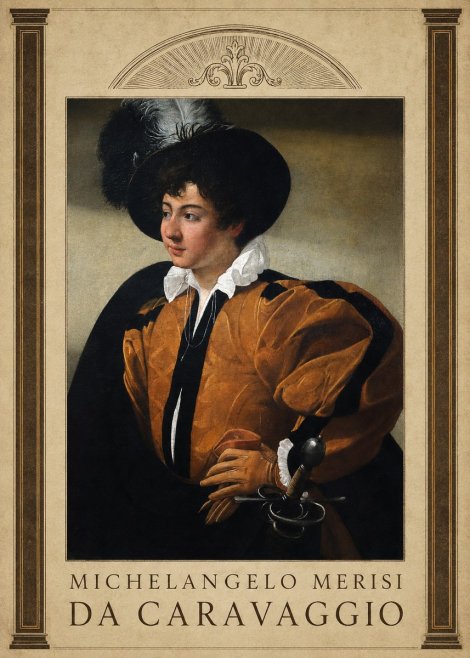 Michelangelo Merisi da Caravaggio Young Man with a Plumed Hat No5 - Poszter