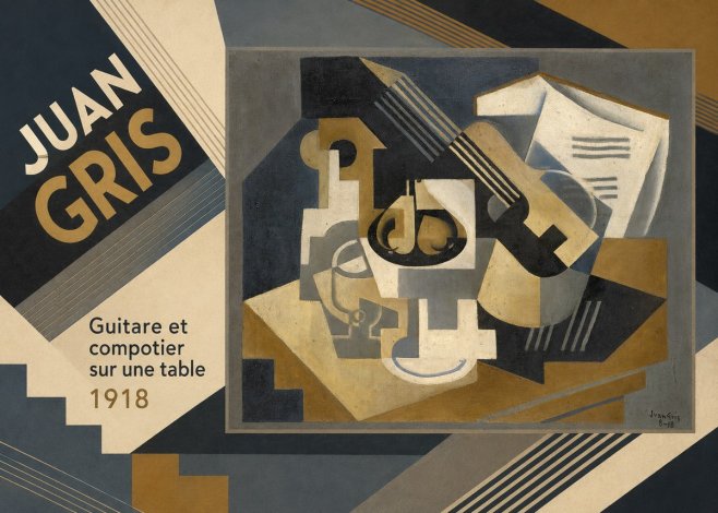 Juan Gris Guitare Et Compotier Sur Une Table No3 - Poszter