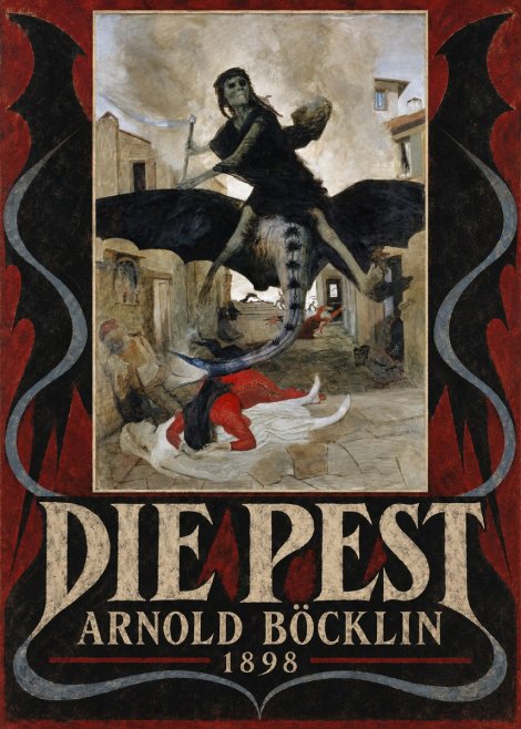 Arnold Böcklin Die Pest I No6 - Poszter