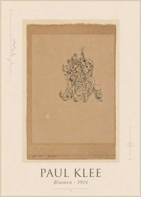 Paul Klee Blumen I No1 - Poszter