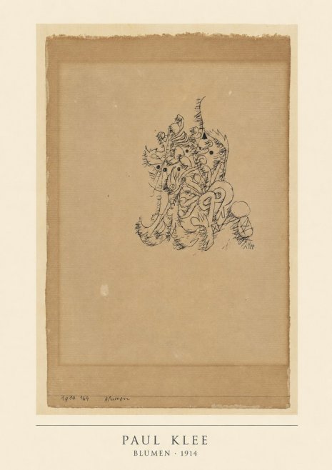 Paul Klee Blumen I No5 - Poszter