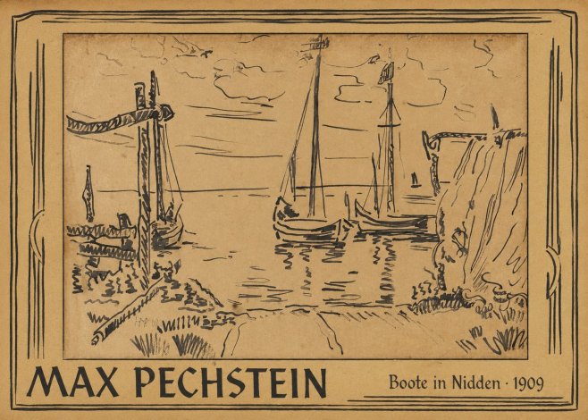 Max Pechstein Boote in Nidden No1 - Poszter