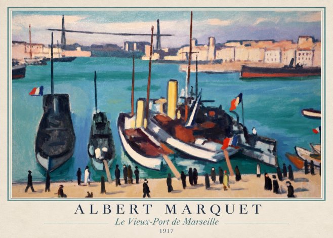 Albert Marquet Le Vieux-port De Marseille No1 - Poszter