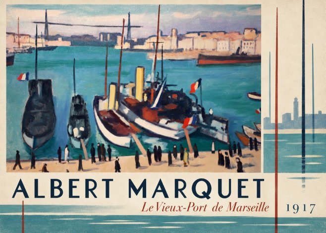 Albert Marquet Le Vieux-port De Marseille No3 - Poszter