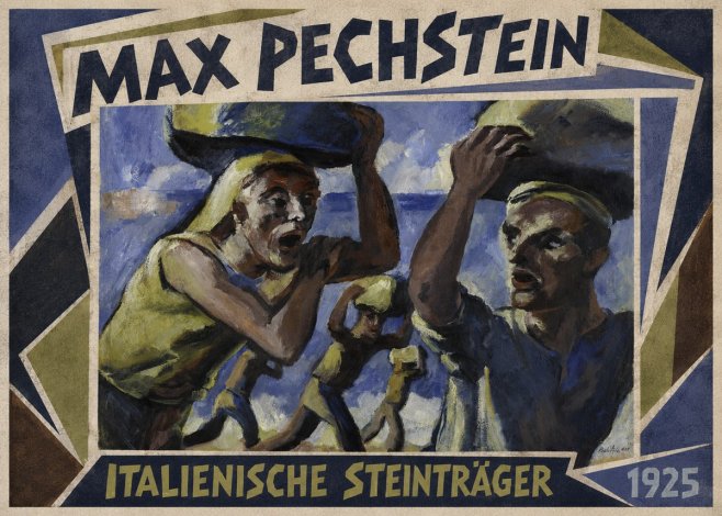 Max Pechstein Italienische Steinträger No1 - Poszter