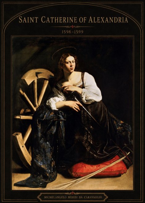 Michelangelo Merisi da Caravaggio Saint Catherine of Alexandria I No3 - Poszter