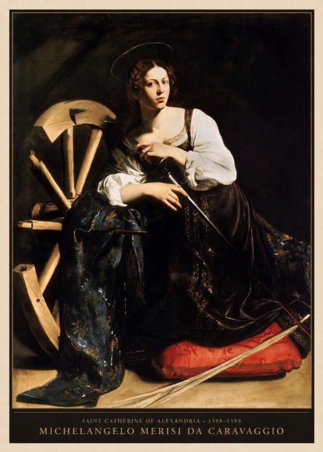 Michelangelo Merisi da Caravaggio Saint Catherine of Alexandria I No5 - Poszter