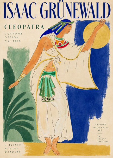 Isaac Grünewald Cleopatra - Costume Design No3 - Poszter
