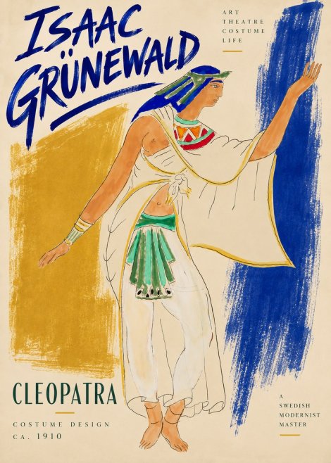 Isaac Grünewald Cleopatra - Costume Design No5 - Poszter
