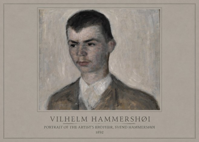 Vilhelm Hammershøi Portrait of the Artist's Brother, Svend Hammershøi No1 - Poszter