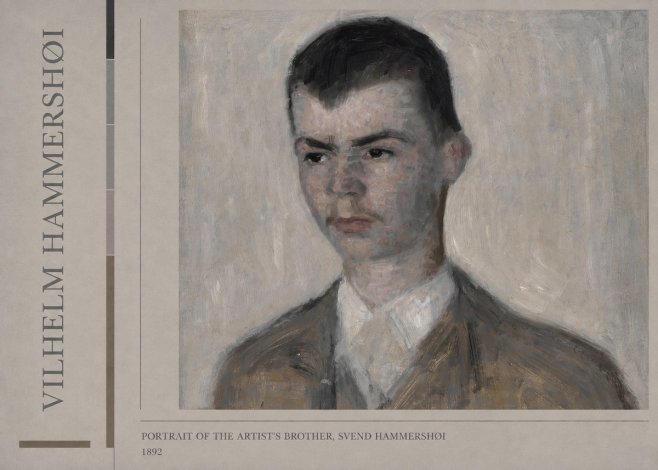 Vilhelm Hammershøi Portrait of the Artist's Brother, Svend Hammershøi No3 - Poszter