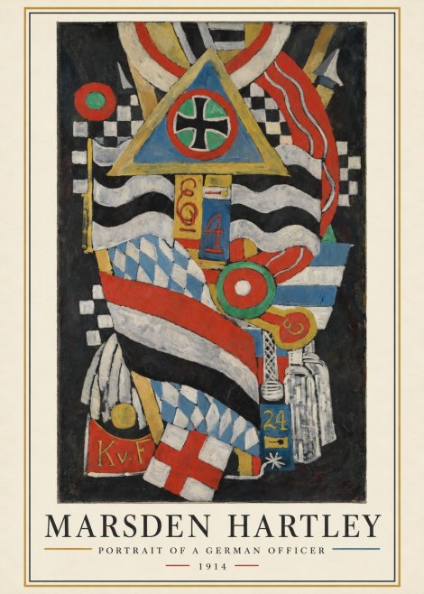 Marsden Hartley Portrait of a German Officer I No3 - Poszter