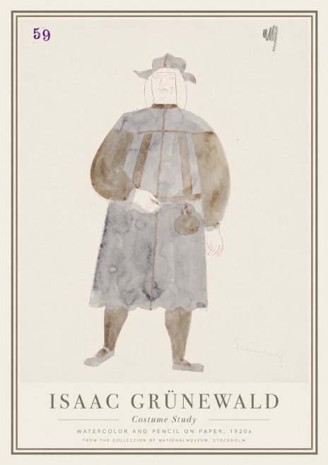 Isaac Grünewald Costume Study I No1 - Poszter