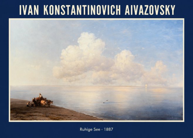Ivan Konstantinovich Aivazovsky Ruhige See No1 - Poszter