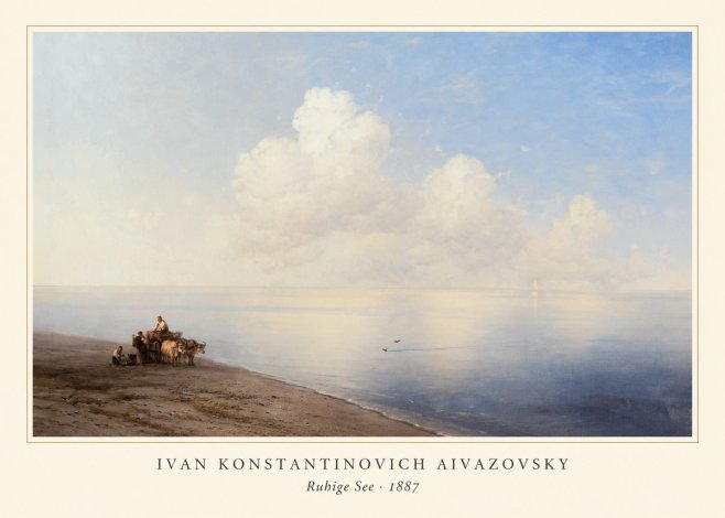 Ivan Konstantinovich Aivazovsky Ruhige See No3 - Poszter