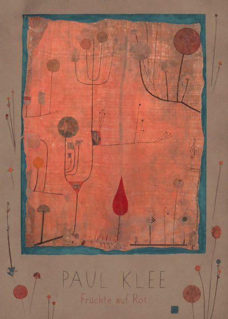Paul Klee Früchte Auf Rot No3 - Poszter