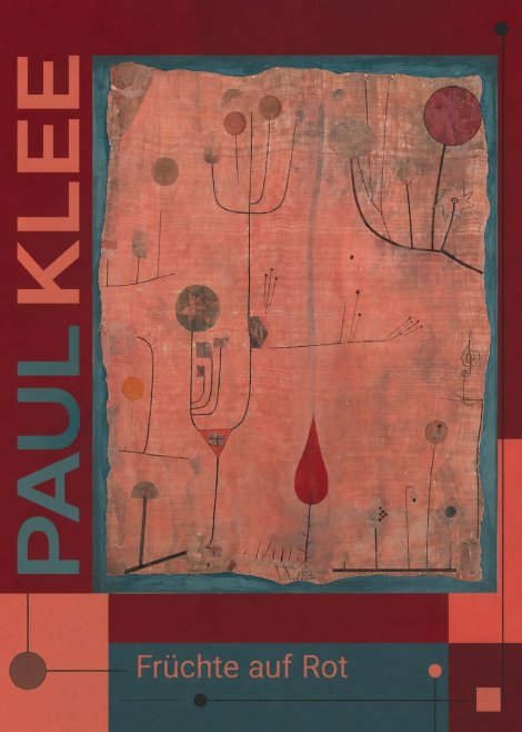 Paul Klee Früchte Auf Rot No6 - Poszter