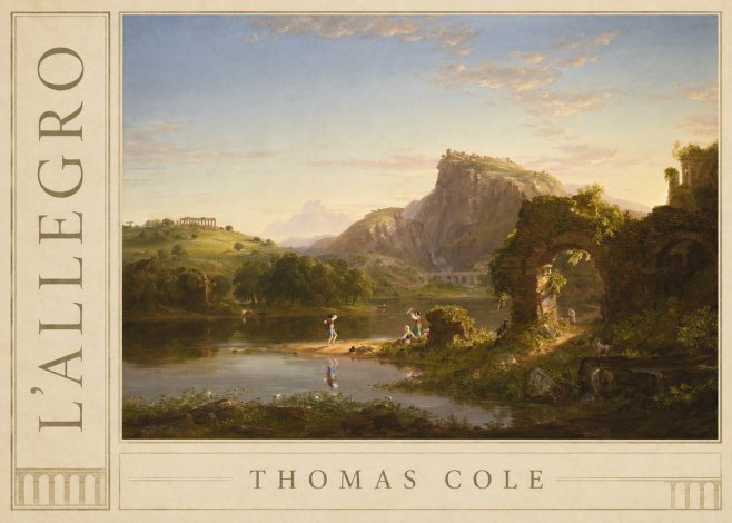 Thomas Cole L'allegro No2 - Poszter