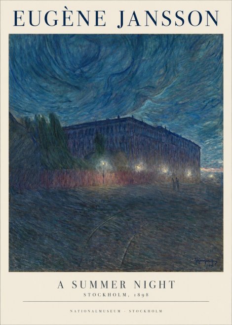 Eugène Jansson Night Effect No2 - Poszter