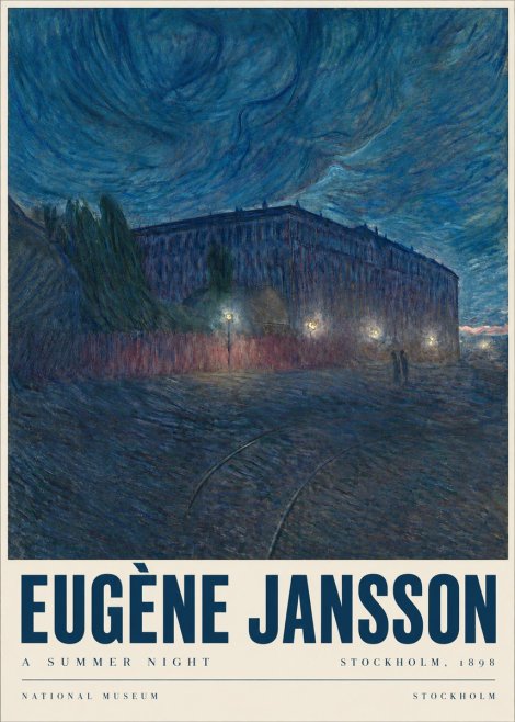 Eugène Jansson Night Effect No6 - Poszter