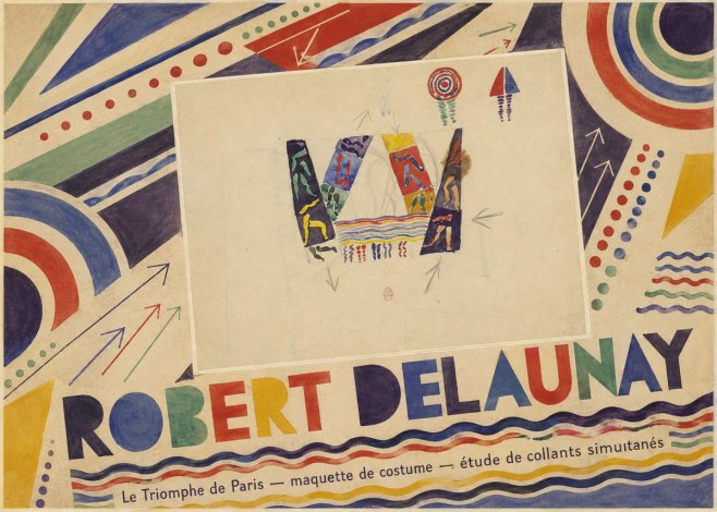 Robert Delaunay Le Triomphe De Paris — Maquette De Costume — Étude De Collants Simultanés No6 - Poszter