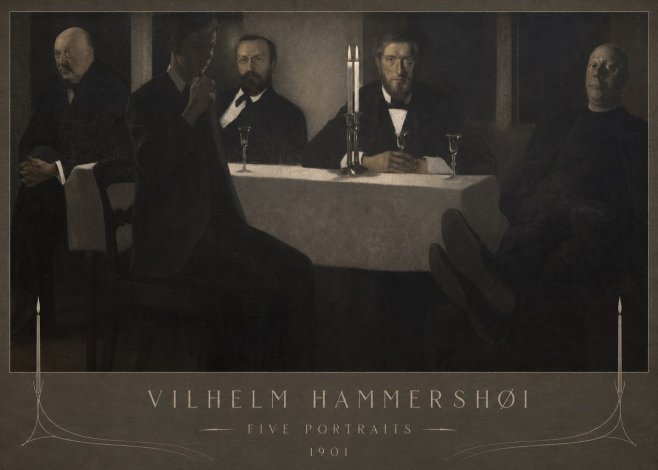Vilhelm Hammershøi Five Portraits I No4 - Poszter