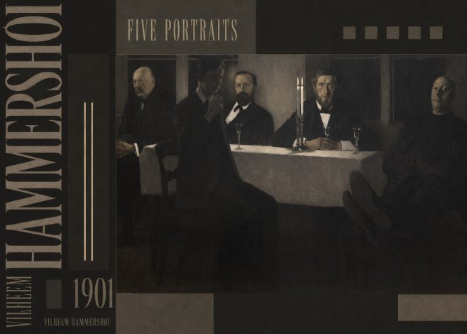 Vilhelm Hammershøi Five Portraits I No5 - Poszter