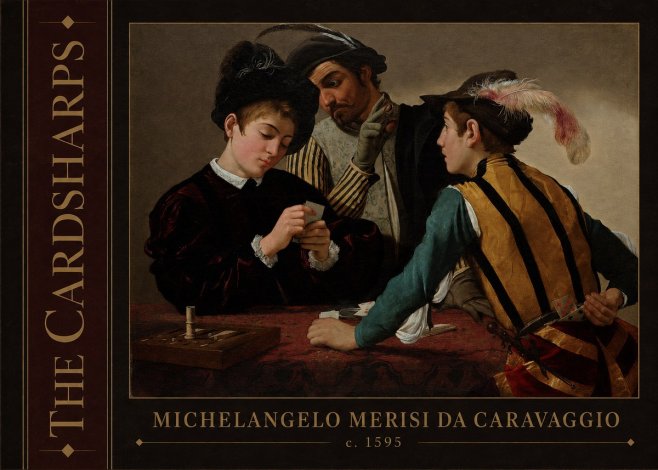 Michelangelo Merisi da Caravaggio The Cardsharps I No2 - Poszter