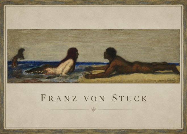 Franz von Stuck Mermaids No1 - Poszter
