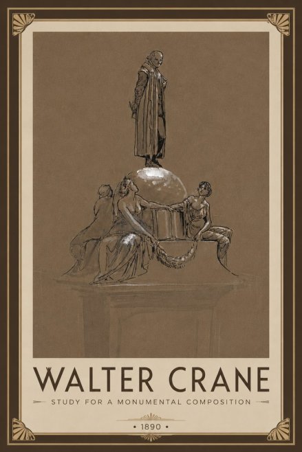 Walter Crane Study for a Monumental Composition No6 - Poszter