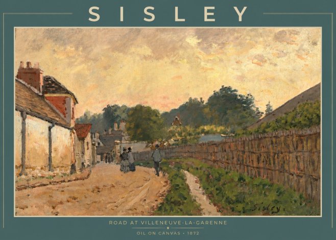 Sisley Road at Villeneuve-la-garenne No2 - Poszter