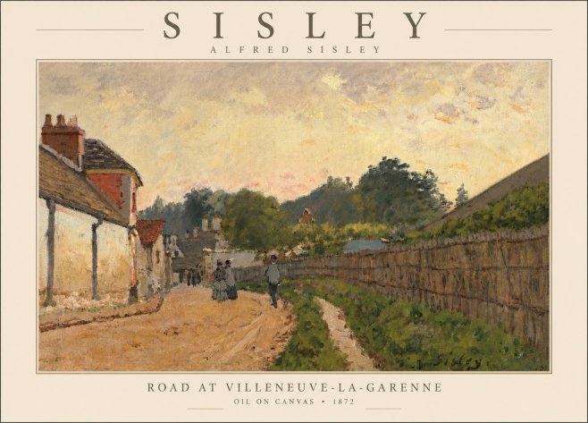Sisley Road at Villeneuve-la-garenne No5 - Poszter