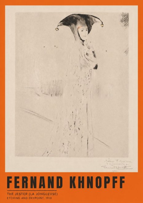 Fernand Khnopff The Jester (La Jongleuse) No2 - Poszter