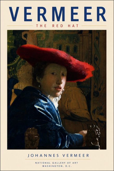 Vermeer The Red Hat No6 - Poszter