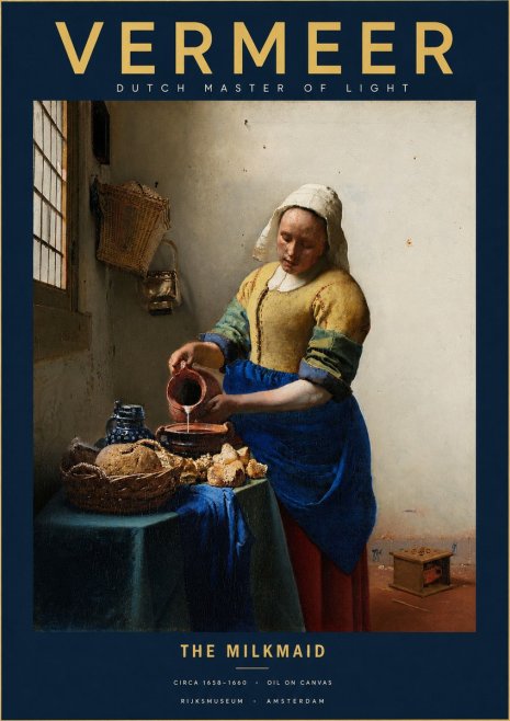 Vermeer The Milkmaid No2 - Poszter