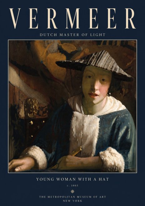 Vermeer Young Woman with a Hat No2 - Poszter
