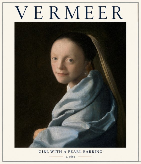 Vermeer Girl with a Pearl Earring I No1 - Poszter