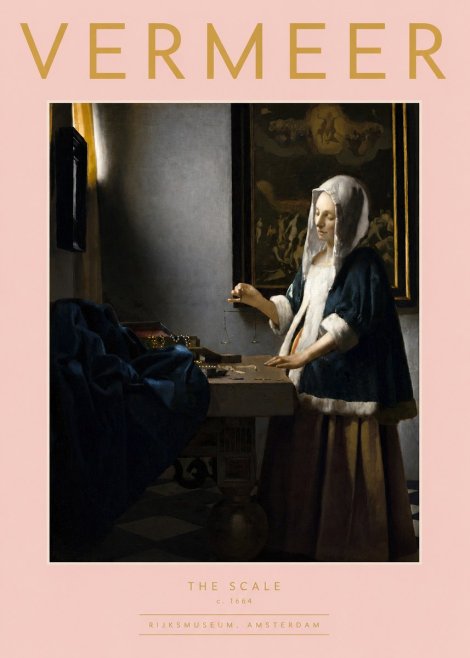 Vermeer The Scale No2 - Poszter