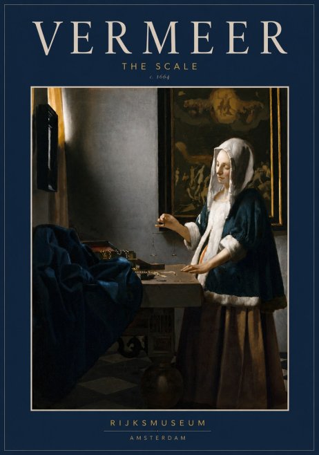 Vermeer The Scale No3 - Poszter