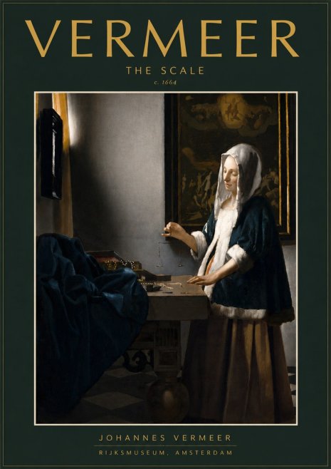 Vermeer The Scale No6 - Poszter