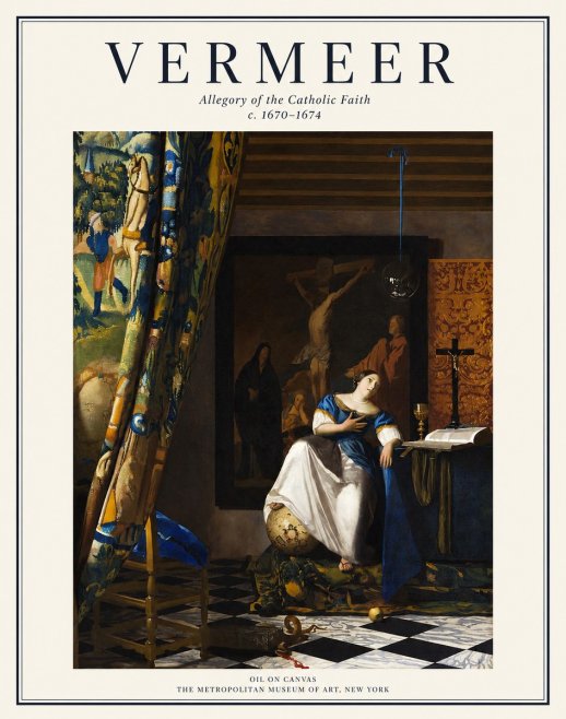 Vermeer Allegory of the Catholic Faith No1 - Poszter