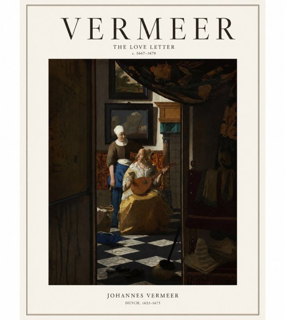 Vermeer The Love Letter No1 - Poszter